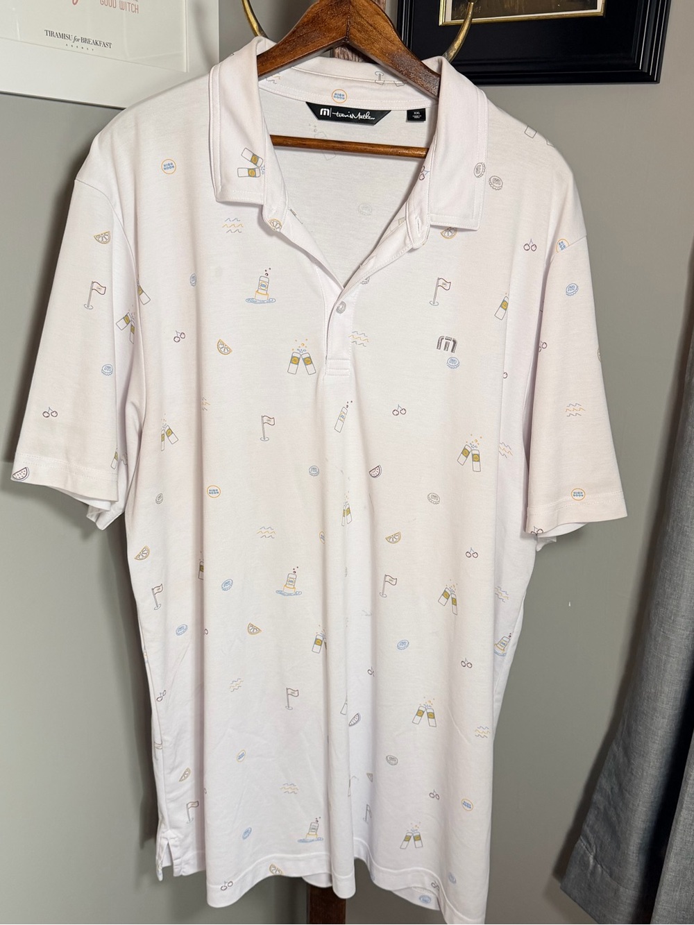 Travis Matthews Men's High Noon Printed Polo Shirt